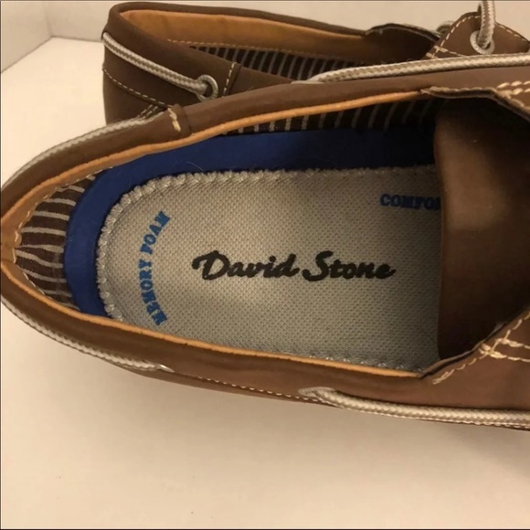 David Stone Shoes Mens Size 9.5 EEE Loafer Boat Slip On Brown‎ - Picture 6 of 9